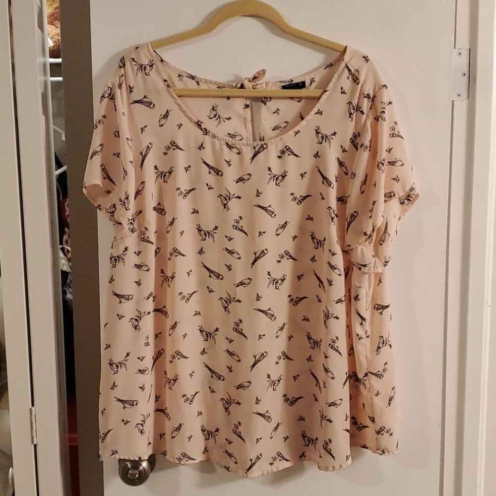Torrid pink bird top